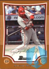 2009 Bowman Orange 161/250 Jayson Werth #75 Phillies
